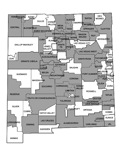 Map of school districts with financial literacy graduation requirements