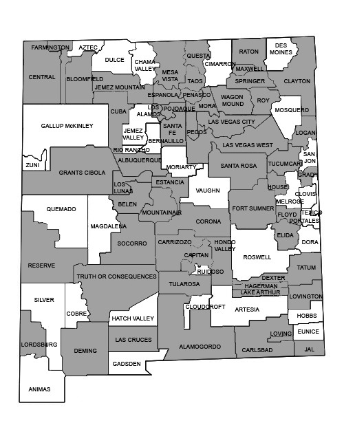 Map of school districts with financial literacy graduation requirements
